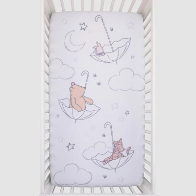 Disney Baby Winnie The Pooh Photo Op Fitted Crib Sheet - Ivory/Tan/White 3 Disney Baby Winnie The Pooh Photo Op Fitted Crib Sheet - Ivory/Tan/White