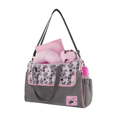 Disney Minnie Mouse Diaper Tote Bag - Gray 5 Disney Minnie Mouse Diaper Tote Bag - Gray - Image 3