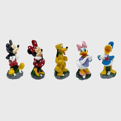 Disney 5pk Polyester Mini Garden Statuette Set 3 Disney 5pk Polyester Mini Garden Statuette Set