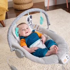 Disney Baby Bright Starts Mickey Mouse Cloudscapes Comfy Baby Bouncer