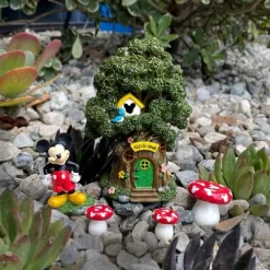 Disney Mickey Mouse Miniature Resin Garden Set With Solar Tree House -Disney GUEST 2fffc55b 62c6 4080 a691 d1b4d1cd960e