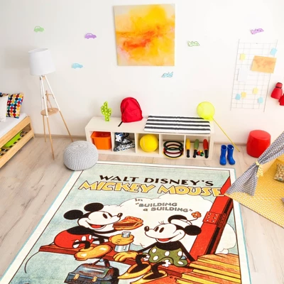 Disney 54"x78" Mickey Mouse Classic Movie Area Rug 3 Disney 54"x78" Mickey Mouse Classic Movie Area Rug