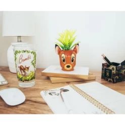 Silver Buffalo Disney Bambi 5-Inch Ceramic Mini Planter With Artificial Succulent -Disney GUEST 3c88b3fe 36e9 4b33 b2b4 50d325552c35