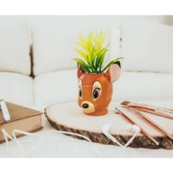 Silver Buffalo Disney Bambi 5-Inch Ceramic Mini Planter With Artificial Succulent -Disney GUEST 407cec5c 97b3 4039 8031 53c642f4f2d7