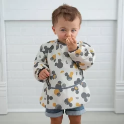 Disney Mickey Mouse Water-Resistant Polyester Long-Sleeve Coverall Bib -Disney GUEST 458d3647 9c90 4c66 9b8b c03e43d36e70