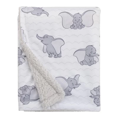 Disney Dumbo Super Soft Baby Reversible Blanket With Sherpa Back 3 Disney Dumbo Super Soft Baby Reversible Blanket With Sherpa Back