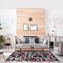 Disney Mickey Mouse Encore 5'3"x7' Indoor Spheres Area Rug Red/Black/Gray