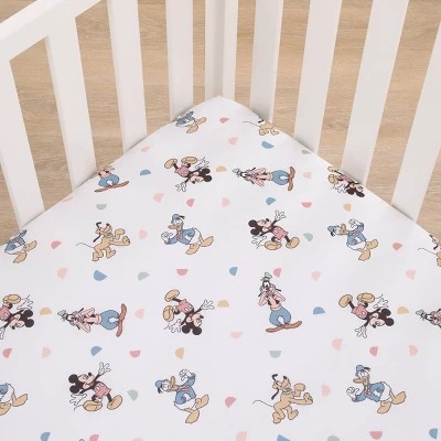 Disney Baby Mickey Mouse And Friends Fitted Crib Sheet 3 Disney Baby Mickey Mouse And Friends Fitted Crib Sheet