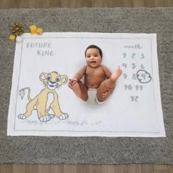 Disney Lion King Simba Super Soft Milestone Baby Blanket -Disney GUEST 74de06f0 5c67 47e3 8882 7ea0227d346b