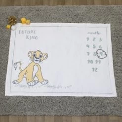 Disney Lion King Simba Super Soft Milestone Baby Blanket -Disney GUEST 7bcd8561 8acd 48db b344 5d0d33fd5528