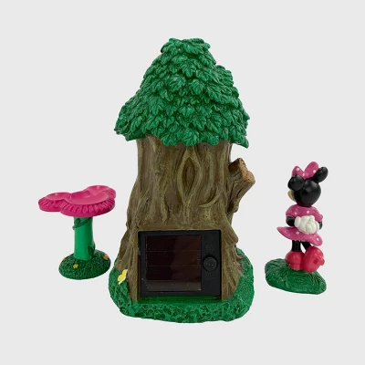Disney Minnie Mouse Miniature Resin Garden Set With Solar Tree House 4 Disney Minnie Mouse Miniature Resin Garden Set With Solar Tree House - Image 2