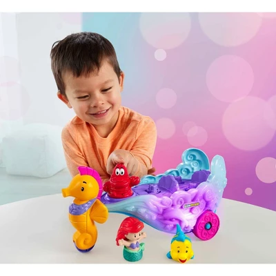 Disney Princess Little People Ariel’s Light-Up Sea Carriage Musical Vehicle 3 Disney Princess Little People Ariel’s Light-Up Sea Carriage Musical Vehicle