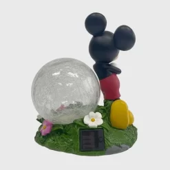 Disney 10" Fiberglass/Polyester Mickey Mouse Solar Garden Statue With Crackle Glass Ball -Disney GUEST a8d59c1e 9e58 409e 88c3 a7fa72f1cbf6