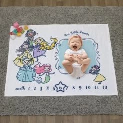 Disney Princess Super Soft Milestone Baby Blanket -Disney GUEST adbd19ad 1c77 4b1c 90f6 680f782740bd