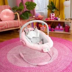 Bright Starts Disney Baby Minnie Mouse Rosy Skies Pink Baby Bouncer Infant Seat -Disney GUEST b92a6788 2114 44ce 80b6 c0fa33b3f40d