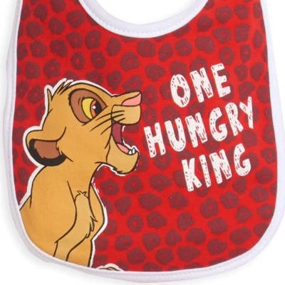 Disney Lion King Simba Timon Pumbaa 4 Pack Bibs Multicolored One Size 8 Disney Lion King Simba Timon Pumbaa 4 Pack Bibs Multicolored One Size - Image 6