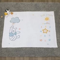 Disney Winnie The Pooh Super Soft Milestone Baby Blanket -Disney GUEST cfb49c92 6ed8 490d 8766 8a3612c32f48