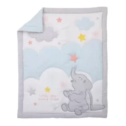 Disney Baby Dumbo - Shine Bright Little Star Nursery Crib Bedding Set - 3pc