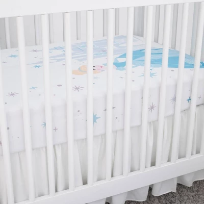 Disney Princess Cinderella - Light Blue And White Photo Op Fitted Crib Sheet 5 Disney Princess Cinderella - Light Blue And White Photo Op Fitted Crib Sheet - Image 3