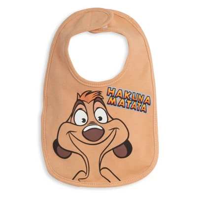 Disney Lion King Simba Timon Pumbaa 4 Pack Bibs Multicolored One Size 4 Disney Lion King Simba Timon Pumbaa 4 Pack Bibs Multicolored One Size - Image 2